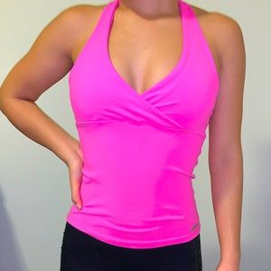 Pink gym top